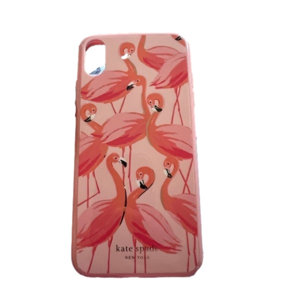 𝅺KATE Spade New York Flamingos By the Pool iPhone Xs Max Case